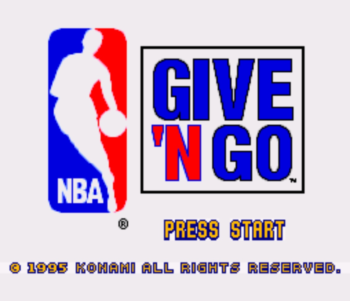 NBA Give N Go Title Screen